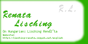 renata lisching business card